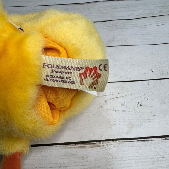 Folkmanis Yellow Duckling Hand Puppet Plush 15-FM060K Soft Realistic Toy - Picture 8 of 10